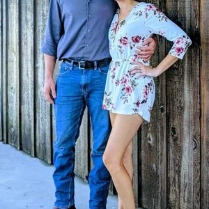 Rue 21 floral romper size medium